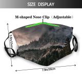 yanfind Ice Dolomites Sunset Hike Dawn Forest Climb Evergreen Conifer Mountains Winter Desktop Dust Washable Reusable Filter and Reusable Mouth Warm Windproof Cotton Face