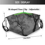 yanfind Winter Landscape Sky Tree Branch Atmosphere Natural Atmospheric Dust Washable Reusable Filter and Reusable Mouth Warm Windproof Cotton Face