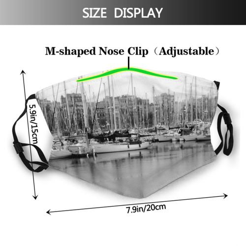 yanfind Marina Watercraft Harbor Mast Vehicle Boat Port Dust Washable Reusable Filter and Reusable Mouth Warm Windproof Cotton Face