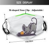 yanfind Isolated Cat Kitty Cute Mouse Design Pet Art Tail Fun Happy Cartoon Dust Washable Reusable Filter and Reusable Mouth Warm Windproof Cotton Face
