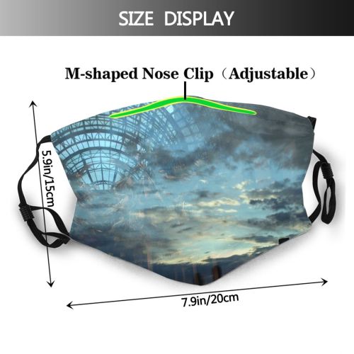 yanfind Morning Winter Area York NYC City Cloud Sunset Sky Window Metropolitan Garden Dust Washable Reusable Filter and Reusable Mouth Warm Windproof Cotton Face