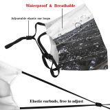 yanfind Paris France Sky Eiffel Tower Metal Tower Architecture Dust Washable Reusable Filter and Reusable Mouth Warm Windproof Cotton Face