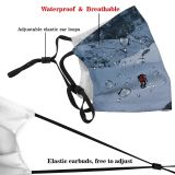 yanfind Ice Glacier Hike Recreation Mountain Explore Snowy Climb Headlamp Climber High Mountains Dust Washable Reusable Filter and Reusable Mouth Warm Windproof Cotton Face