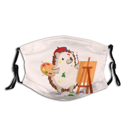 yanfind Canvas Brush Fur Ear Kawaii Little Picture Cute Board Cartoonish Colorful Wildlife Dust Washable Reusable Filter and Reusable Mouth Warm Windproof Cotton Face