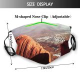 yanfind Sky Natural Geology Travel Utah Landscape Landscape Mountain Sky Rock Formation Monument Dust Washable Reusable Filter and Reusable Mouth Warm Windproof Cotton Face