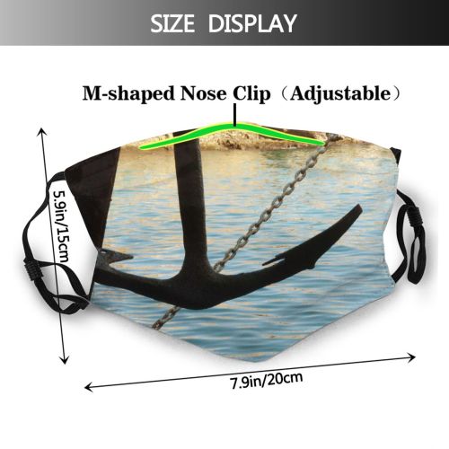 yanfind Cyprus Reflection Sea Northern Boat Harbour Ship Tree Vacation Lake Wood Vehicle Dust Washable Reusable Filter and Reusable Mouth Warm Windproof Cotton Face