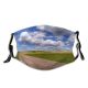 yanfind Rape Field Sky Horizon Natural Cloud Landscape Sky Fields Street Clouds Seed Dust Washable Reusable Filter and Reusable Mouth Warm Windproof Cotton Face