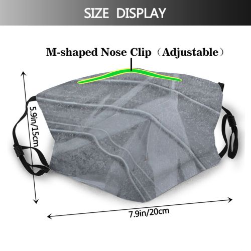 yanfind Winter Texture Plant Ice Dust Washable Reusable Filter and Reusable Mouth Warm Windproof Cotton Face