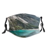 yanfind Idyllic Overcast Shore Coast Freedom Lake Calm Reservoir Mountain Highland Rock Pond Dust Washable Reusable Filter and Reusable Mouth Warm Windproof Cotton Face