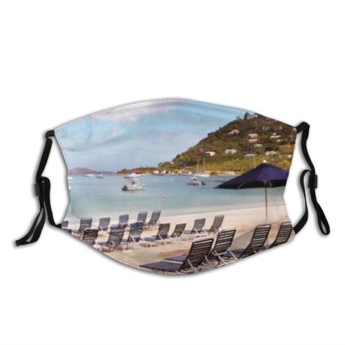 yanfind Chairs Yachts d Garden Ocean Boats Caribbean Vacation Bay Tropical Cove Serenity Dust Washable Reusable Filter and Reusable Mouth Warm Windproof Cotton Face