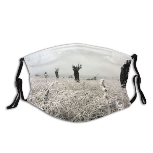 yanfind Winter Natural Winter Atmospheric Landscape Family Grass Dust Washable Reusable Filter and Reusable Mouth Warm Windproof Cotton Face