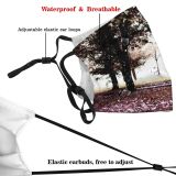 yanfind Death Natural Atmospheric Autumn Sad Woody Landscape Sky Light Branch Feeling Leaf Dust Washable Reusable Filter and Reusable Mouth Warm Windproof Cotton Face