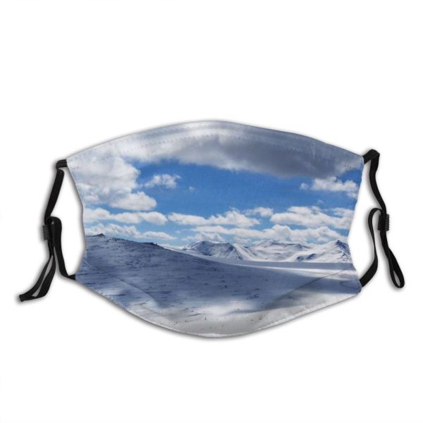 yanfind Landforms Cloud Geological Mountain Sky Spring Range Ski Highland Mountainous Landform Winter Dust Washable Reusable Filter and Reusable Mouth Warm Windproof Cotton Face