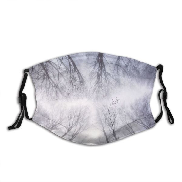 yanfind Ice Igniting Fantasy Frost Landscape Frozen Tranquility Tree Snow Wind Branch Forest Dust Washable Reusable Filter and Reusable Mouth Warm Windproof Cotton Face