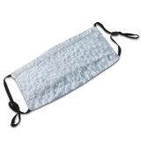 yanfind Ice Frost East Landscape Purity Frozen Tranquility Scene Snow Blank Abstract Tranquil Dust Washable Reusable Filter and Reusable Mouth Warm Windproof Cotton Face