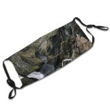 yanfind Idyllic Untouched Cascade Calm Flora Peace Wild Mountain Explore Highland Rock Waterfall Dust Washable Reusable Filter and Reusable Mouth Warm Windproof Cotton Face