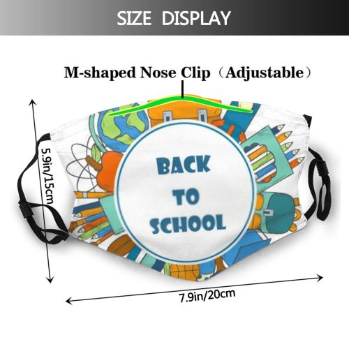yanfind College Board Tool Calculator Kid Student Study Blackboard Bus Supplies Design Chalk Dust Washable Reusable Filter and Reusable Mouth Warm Windproof Cotton Face