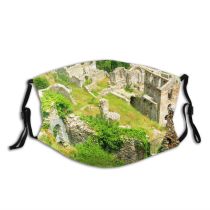 yanfind Left Remainings Sun Mystras Greece Remnants Memories Plant Rock Moss Formation Remain Dust Washable Reusable Filter and Reusable Mouth Warm Windproof Cotton Face