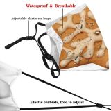yanfind Goods Bread Ginger Gingerbread Finger Comp Baked Cookies Bredele Dessert Lebkuchen Crackers Dust Washable Reusable Filter and Reusable Mouth Warm Windproof Cotton Face