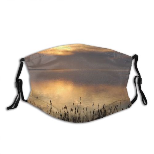 yanfind Cloud Sunset Beach Landscape Sunset Sky Sky Horizon Reflection Sunrise Natural Atmospheric Dust Washable Reusable Filter and Reusable Mouth Warm Windproof Cotton Face