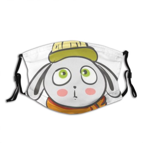 yanfind Countryside Ear Story Cute Kindergarten Warm Easter Tale Winter European Cap Hare Dust Washable Reusable Filter and Reusable Mouth Warm Windproof Cotton Face
