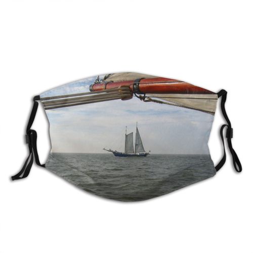 yanfind Waddenzee Watercraft Transportation Sail Wind Mast Sailboat Sea Boat Schooner Vehicle Ship Dust Washable Reusable Filter and Reusable Mouth Warm Windproof Cotton Face