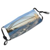 yanfind Fixed Bridg Link Cantilever Arch Australia Arch Sky Skyway Harbour Attractions Daytime Dust Washable Reusable Filter and Reusable Mouth Warm Windproof Cotton Face