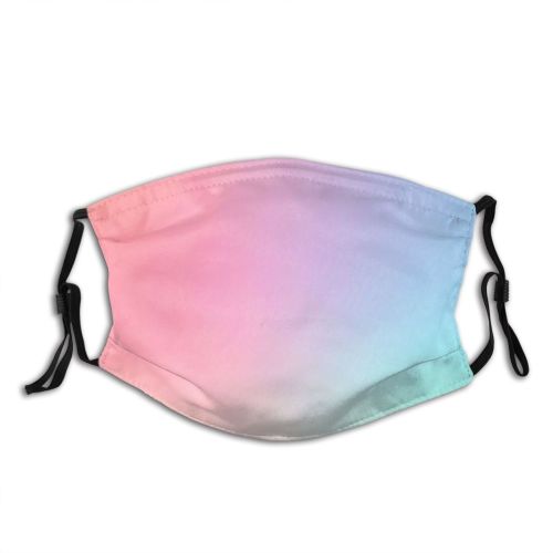 yanfind Design Fantasy Defocused Sunset Paints Vitality Freedom Softness Event Watercolor Gradient Abstract Dust Washable Reusable Filter and Reusable Mouth Warm Windproof Cotton Face