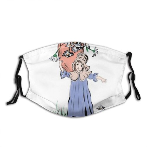 yanfind Elegant Gown Religion Cute Event Easter Old Colorful Christ Present Nostalgia Vintage Dust Washable Reusable Filter and Reusable Mouth Warm Windproof Cotton Face