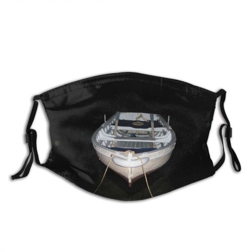 yanfind Greece Watercraft Transportation Naval Sea Night Yacht Vehicle Boating Architecture Luxury Ship Dust Washable Reusable Filter and Reusable Mouth Warm Windproof Cotton Face