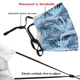 yanfind Isolated Garden Strelitzia Fashion Striped Cute Hawaii Seamless Colorful Wildlife Summer Palm Dust Washable Reusable Filter and Reusable Mouth Warm Windproof Cotton Face