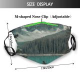 yanfind Ice Lake Daylight Park Reflections Forest Conifer Mountains Winter Snow Outdoors Trees Dust Washable Reusable Filter and Reusable Mouth Warm Windproof Cotton Face