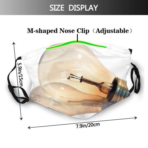 yanfind Lamp Lighting Old Fixture Light Classic Light Bulb Idea Lamp Incandescent Dust Washable Reusable Filter and Reusable Mouth Warm Windproof Cotton Face