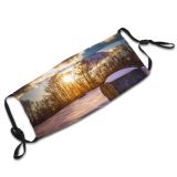yanfind Fantasy Contemplation Sunset Realism Tranquility Agriculture Rural Tree Scene Snow Cloudscape Motion Dust Washable Reusable Filter and Reusable Mouth Warm Windproof Cotton Face