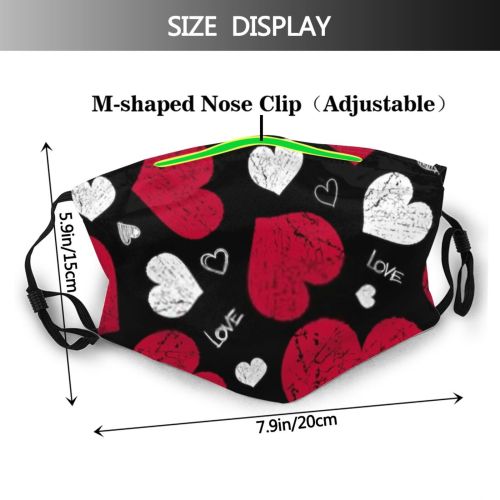 yanfind Abstract February Elegant Decor Swirl Cute Seamless Colorful Trendy Classical Vintage Ornament Dust Washable Reusable Filter and Reusable Mouth Warm Windproof Cotton Face