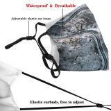yanfind Drone Exploration Europe Aerial Alps Landscape Point Trip Tranquility Journey Rural Tree Dust Washable Reusable Filter and Reusable Mouth Warm Windproof Cotton Face