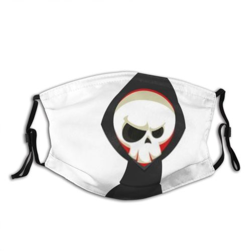 yanfind Horror Gothic Clipart Halloween Frighten Cute Mascot Flying Cloak Grave Skull Spooky Dust Washable Reusable Filter and Reusable Mouth Warm Windproof Cotton Face