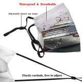 yanfind Vehicle Ship Cruiseferry Cruise Ports Motor Sapphire Big Ship Cruises Boats Naval Dust Washable Reusable Filter and Reusable Mouth Warm Windproof Cotton Face