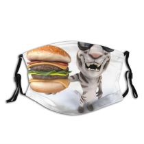 yanfind Isolated Tigris Hunter Danger Clipart Cat Striped Cute Carnivore Hamburger Wildlife Bengal Dust Washable Reusable Filter and Reusable Mouth Warm Windproof Cotton Face