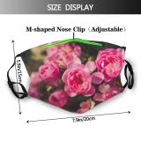 yanfind  Flower Garden Flora Romantic Plant Rose Valentine  Gift Beautiful Bloom Dust Washable Reusable Filter and Reusable Mouth Warm Windproof Cotton Face
