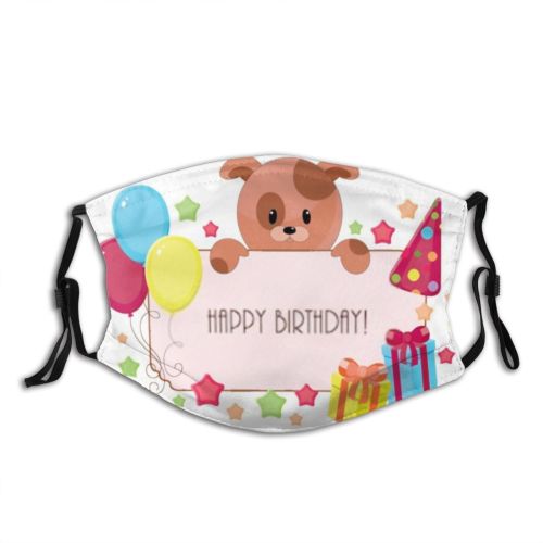 yanfind Isolated Wishes Happiness Giftbox Artwork Cute Birth Best Newborn Balloon Stylish Dog Dust Washable Reusable Filter and Reusable Mouth Warm Windproof Cotton Face