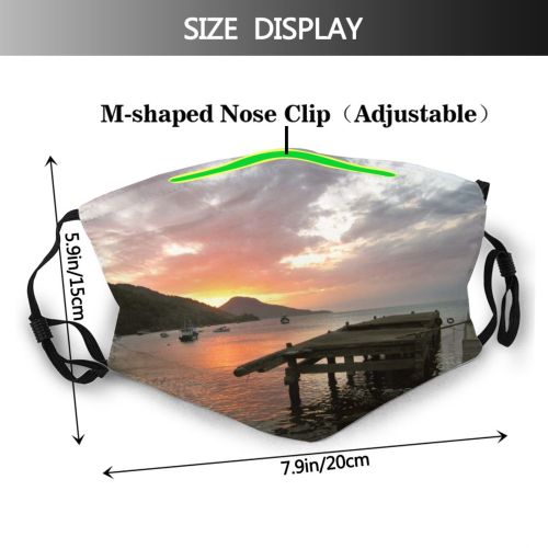 yanfind Dos Sky Horizon Morning Evening Angra Cloud Sunset Brazil Sea Sky Reis   Dust Washable Reusable Filter and Reusable Mouth Warm Windproof Cotton Face