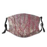 yanfind Texture Plant Spring Death Twig Tree Flower Branch Plant Stem Winter Sadness Dust Washable Reusable Filter and Reusable Mouth Warm Windproof Cotton Face