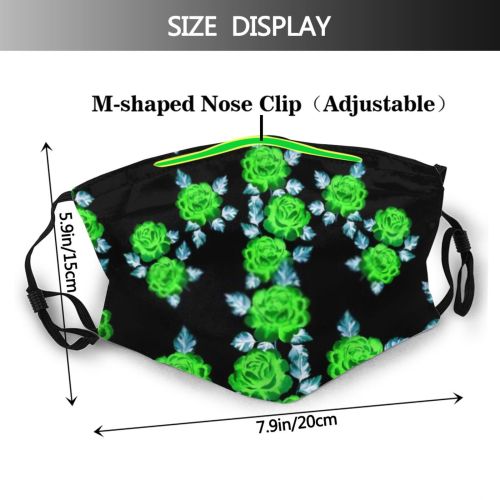 yanfind Abstract Elegant Cute Seamless Colorful Wildlife Beauty Leopard Summer Elegance Vintage Embroidery Dust Washable Reusable Filter and Reusable Mouth Warm Windproof Cotton Face