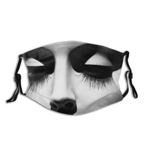 yanfind Shopping Stylish Fashion Beauty Grey Doll Decoration Portrait Nose Female Eyebrow Manikin Dust Washable Reusable Filter and Reusable Mouth Warm Windproof Cotton Face