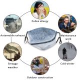 yanfind Country Drone East Aerial Frost Canopy Landscape Point Trip Winding Frozen Tree Dust Washable Reusable Filter and Reusable Mouth Warm Windproof Cotton Face