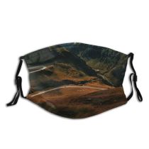 yanfind Idyllic Clouds Landscape Scenic Tranquil Scenery Sky Pathway Cloudiness Cloudy Mountains Peaceful Dust Washable Reusable Filter and Reusable Mouth Warm Windproof Cotton Face