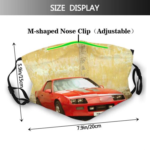 yanfind Rough Hood Vehicle Car Performance Bumper Coupé Classic Design Camaro Vehicle Automotive Dust Washable Reusable Filter and Reusable Mouth Warm Windproof Cotton Face