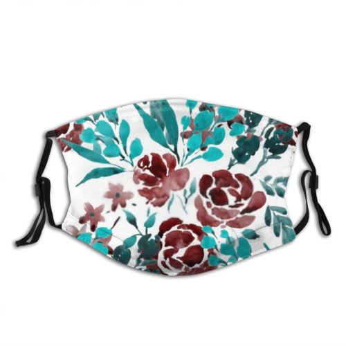 yanfind Abstract Garden Decor Fashion Little Cute Seamless Colorful Beauty Summer Vintage Ornament   Dust Washable Reusable Filter and Reusable Mouth Warm Windproof Cotton Face