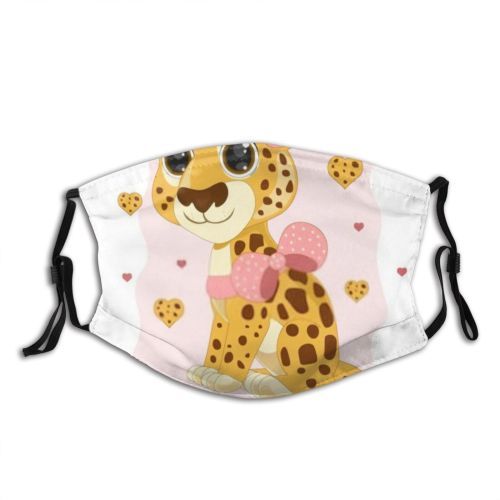 yanfind Isolated Smile Young Cat Cute Wildlife Baby Design Art Wild Happy Cartoon Dust Washable Reusable Filter and Reusable Mouth Warm Windproof Cotton Face